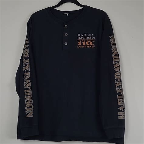 Harley Davidson Shirts Harley Davidson 1th Anniversary Long Sleeve