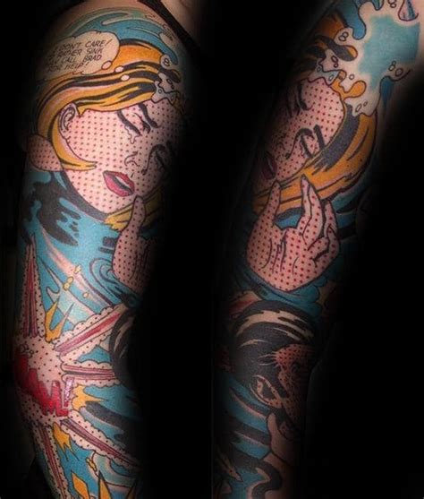 Top Best Pop Art Tattoo Designs For Men Bold Ink Ideas