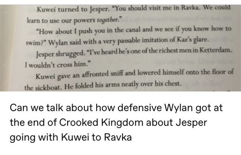 wesper tumblr quote six of crows wylan van eck hendriks jesper fahey ...