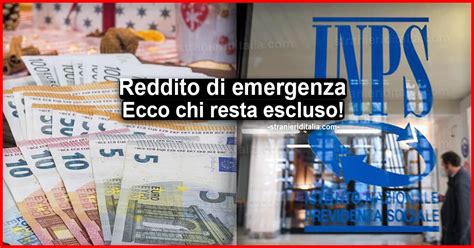 Reddito Di Emergenza Inps Chi Resta Escluso