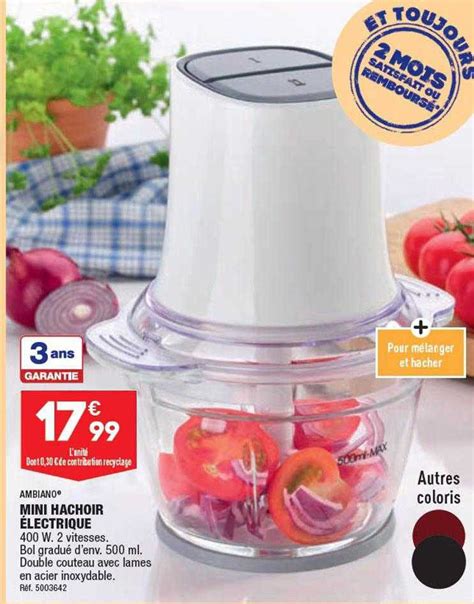 Promo Mini Hachoir électrique Ambiano chez Aldi iCatalogue fr