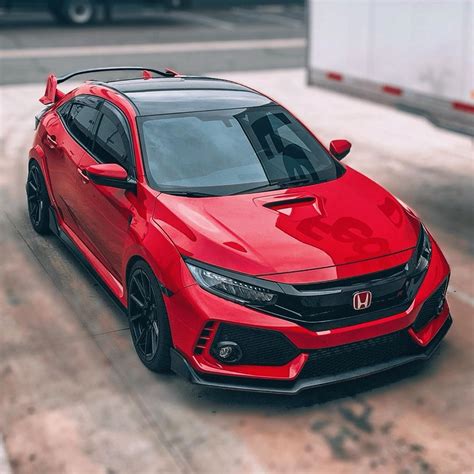 Red Honda Civic Hatchback - Sporty and Stylish Car