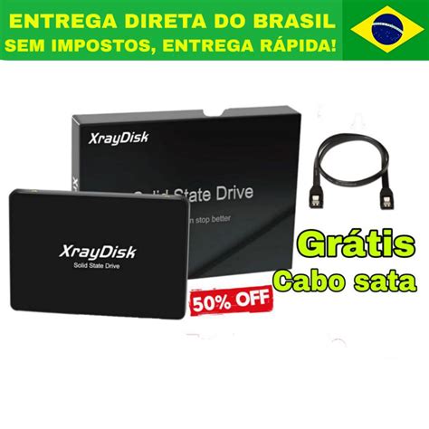 ssd Xraydisk preto 128gb 240gb 256gb 480gb grátis cabo sata Shopee Brasil