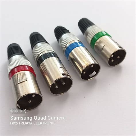 Jual Jack Canon Canare 3 Pin Jek 3 Pin Male Jack Mic Xlr Cowok Shopee