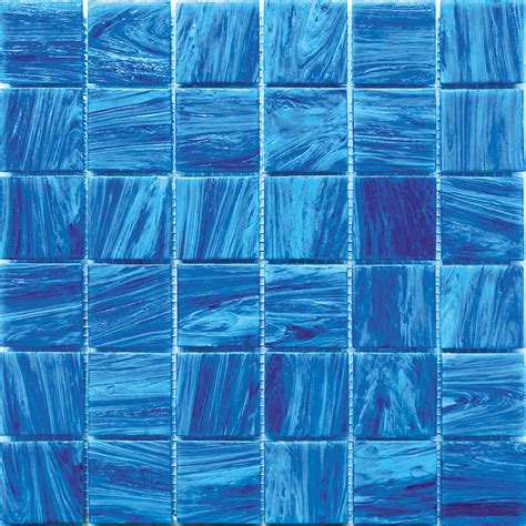 12x12 Ultrmarine Blue Glossy Glass Mosaic Tile Ultrmarine Blue Glass