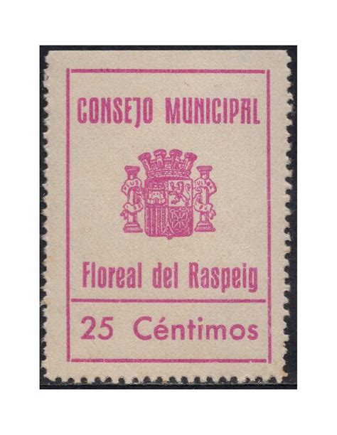 España Billetes Locales Repúblicanos Nº RG2465 SC UNC Floreal