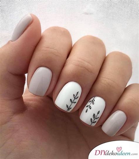 35 Nageldesign für kurze Nägel Ideen ganz leicht kurze Nägel