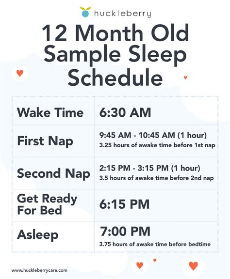 12 Month Old Sample Sleep Schedule | Sleep schedule, Sleep training baby, 8 month old sleep