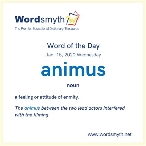 WOTD: animus - Wordsmyth Blog