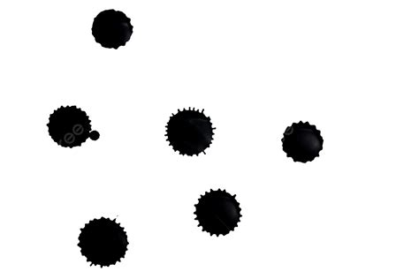 Black Ink Spots Isolated Ink Mess Ink Splash Png Transparent Image