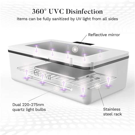 ennva UV Light Sanitizer - Large UV-C Light Disinfection Box - Powerful