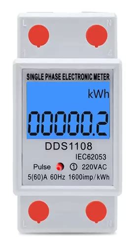 Medidor Consumo De Energia Monofásico Kwh 110v 220vca 60a