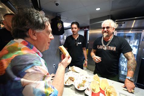 Guy Fieri Pays A Visit To Chicken Guy At Disney Springs Alongside Co Founder Robert Earl