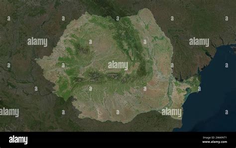 Romania highlighted on a high resolution satellite map Stock Photo - Alamy