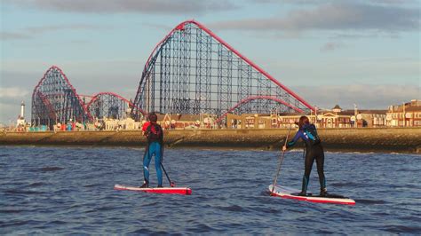 SUP from Southport Pier to Blackpool Pier - SUP North UK - Stand up Paddle Board