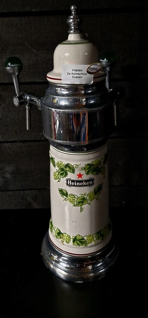 Heineken Bier Tap Porselein Dubbele Kraan Fh Ophalen Svp De