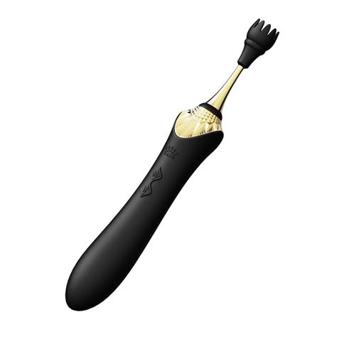 Вибратор и клитор стимулатор с 3 приставки, 21,9см. - Vibrator Bess ...