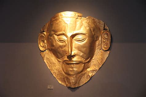 The Mask Of Agamemnon Is An Artifact Discovered At Mycenae In 1876 By