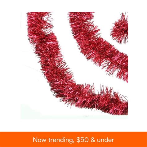 Northlight 50 Traditional Shiny Red 6 Ply Christmas Foil Tinsel