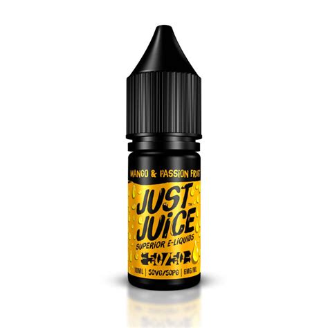 Just Juice Mango And Passionfruit 10ml 5050 E Liquid