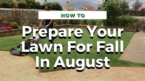 How To Prepare My Lawn For The Fall Youtube