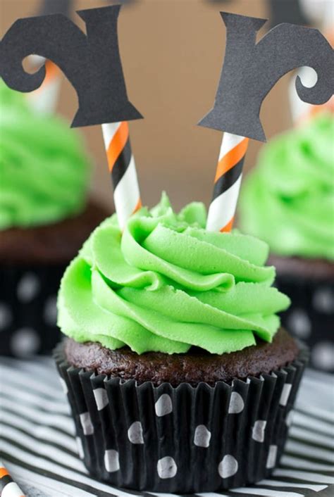 Wicked Witch Cupcakes ~ Adorable And Fabulous For Halloween Parties Witch Cupcakes Halloween