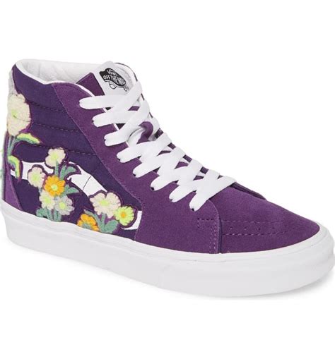 Purple Floral Vans Floral Vans Womens Sneakers Vans