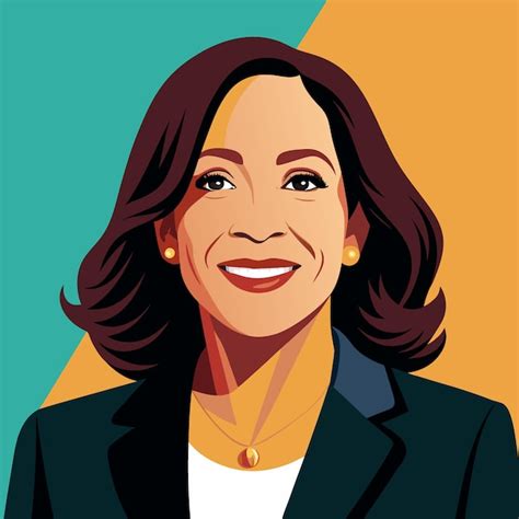 Premium Vector Vice President Kamala Harris