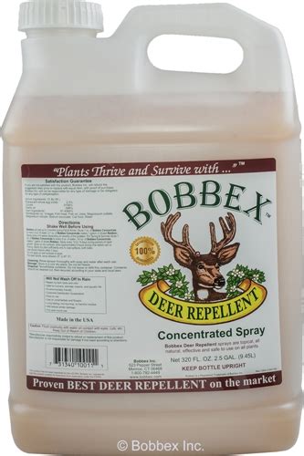 Bobbex Deer Repellent Concentrate 25 Gallons Wildlife Control