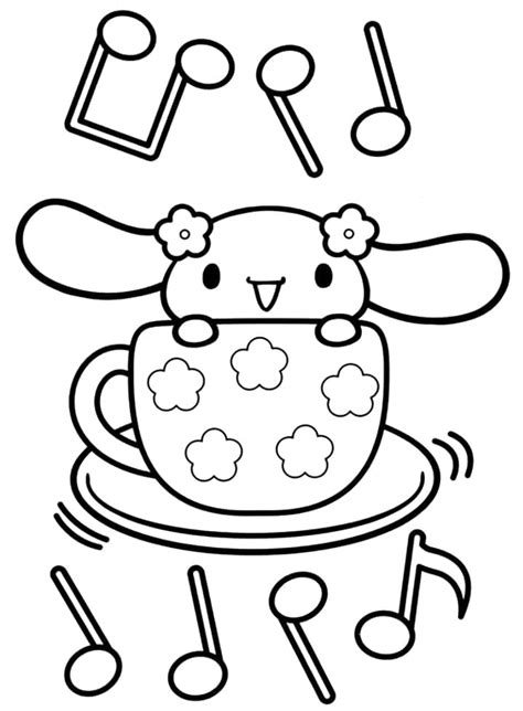 Dibujos De Sanrio Cinnamoroll Para Colorear Para Colorear Pintar E