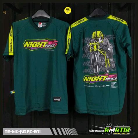 Baju Racing Kaos Racing Kaos Distro Racing Atasan Pria Kaos NIGHT RACE