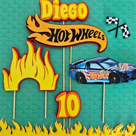 Hot Wheels Cake Topper Party Ideas