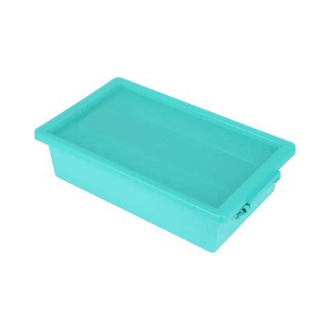 Square Portable Plastic Storage Box With Lid Excellent Quality Pp Material Organizer For Office