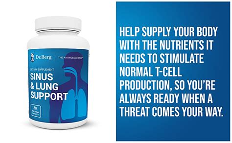 Dr Berg S Sinus Lung Support Supplement Healthy Respiratory System