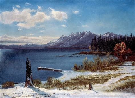 Αφίσα Πίνακας Lake Tahoe In Winter Bierstadt Albert