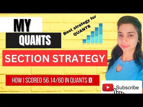 My Quants Section Strategy How I Scored In Quants