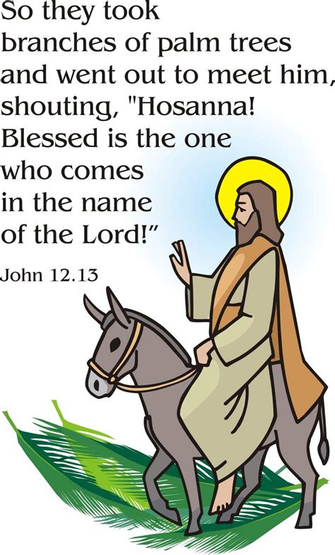 Clipart Palm Sunday Jesus Image