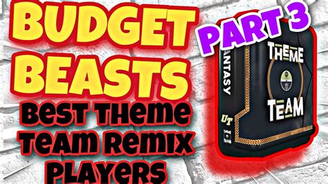 MADDEN 23 BUDGET BEASTS THE BEST FREE 99 OVR THEME TEAM REMIX PLAYERS