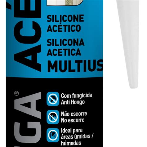 Silicone Acético Multiuso Preto 250ml UNIPEGA 0509 0545