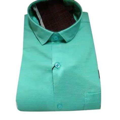 Collar Neck Casual Wear Mens Cotton Plain Shirt At Rs 375 Piece In