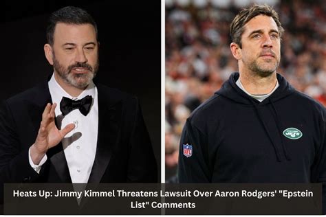 Jimmy Kimmel Threatened To Sue Nfl Star Aaron Rodgers Over The Epstein