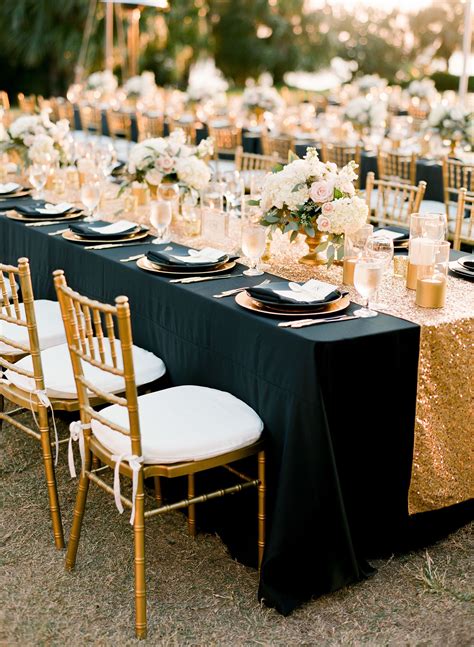 Hint Of Glamour Powel Crosley Estate Wedding Black Gold Wedding