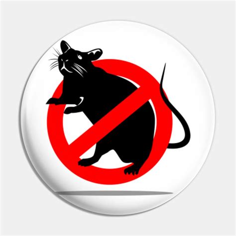 No Rats Rats Pin Teepublic