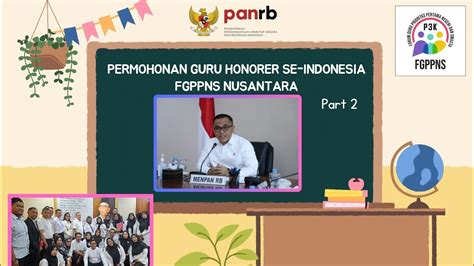 Fgppns Nusantara Permohonan Guru Honorer Se Indonesia Part Youtube