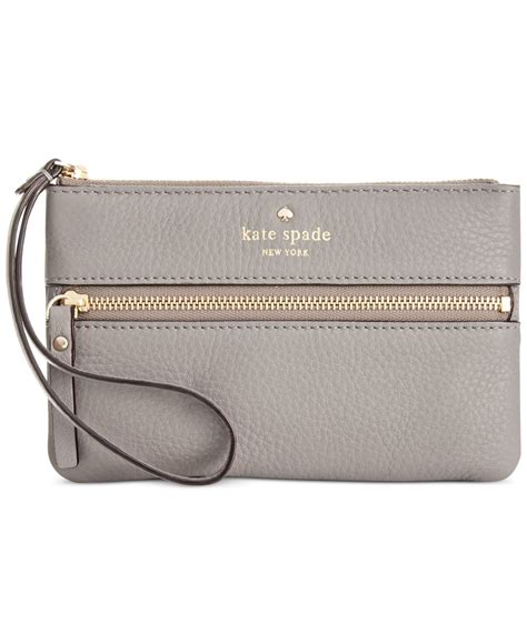 Kate Spade Cobble Hill Bee Wristlet In Gray Lyst