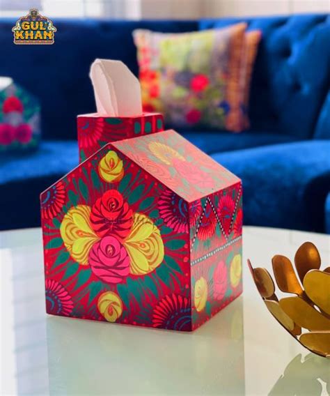 Chamakpatti House Tissue Box Design Gul Khan Truck Art