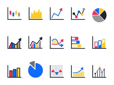 gráfico y conjunto de iconos de gráfico 1828703 Vector en Vecteezy