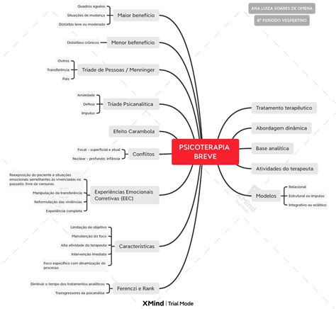 Mapa Psicoterapia Breve Psicoterapia Breve Tratamento Terapêutico