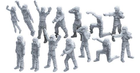 1/100 Scale Crew Figures From Japan