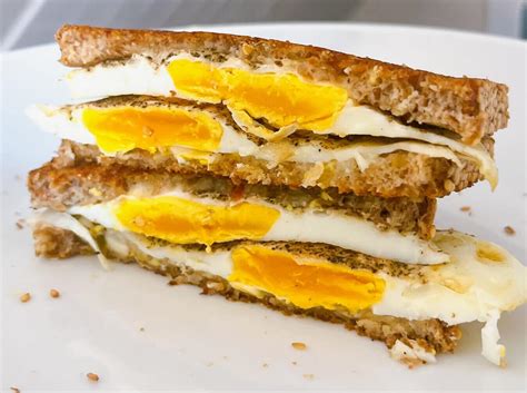 Fried Egg Grilled Cheese Sandwich | Breakfast Recipes | Butter Be Tasty